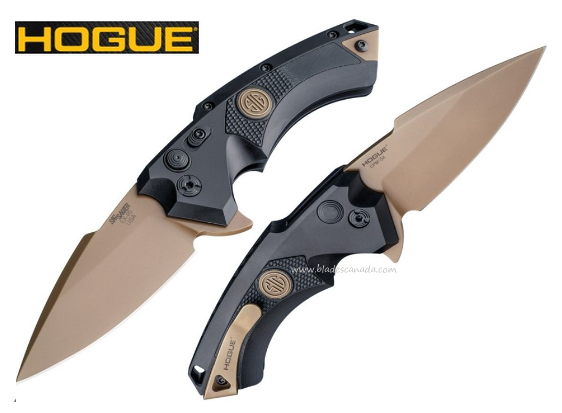 Hogue SIG X5 Emperor Scorpion Flipper Folding Knife, 154CM, Aluminum Black, 36570